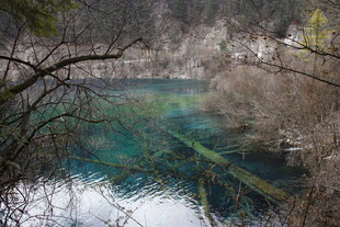 九寨沟清澈美丽的湖水