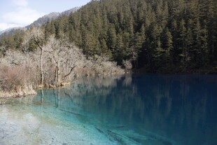 蓝湖静美 山林相伴