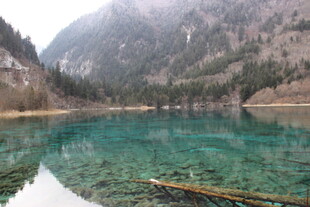 九寨沟清澈秀丽的湖水