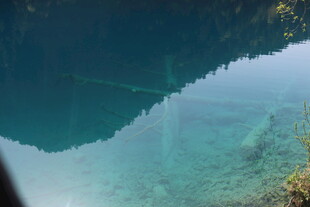 清澈水底的神秘景象