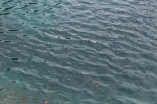 波光粼粼的清澈水面