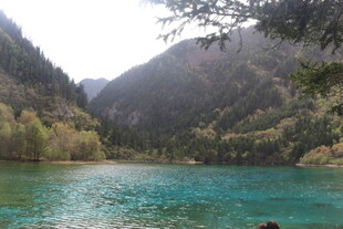 九寨沟绝美湖景风光