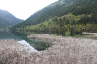 山间湖畔的萧瑟景致