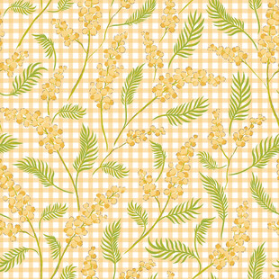 花卉格子图案背景纹理