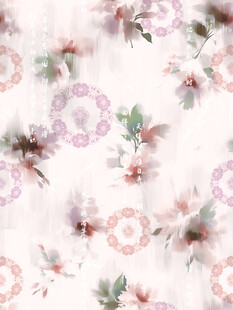 水彩花卉图案背景