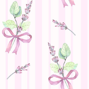 粉色系薰衣草装饰图案