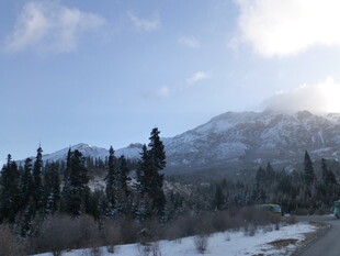 冬日山林雪景风光