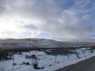冬日雪景公路风光