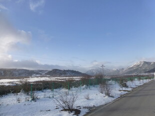 冬日雪景公路风光