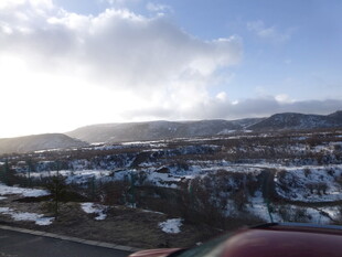 冬日小镇雪景俯瞰