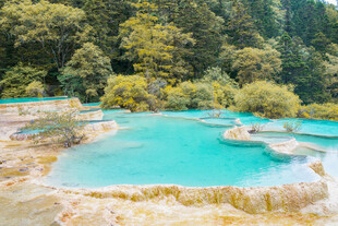 梦幻蓝池 自然美景奇观