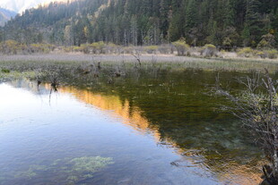 山间静谧湖泊美景