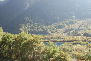 山间幽湖 绿意环绕之景