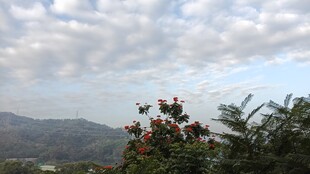 山间云景