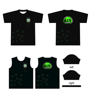 黑色T恤及背心设计稿