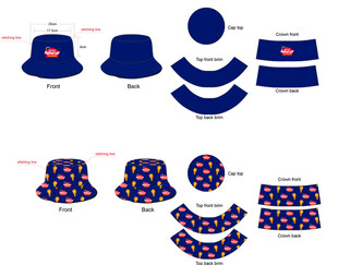 多款帽子设计款式展示