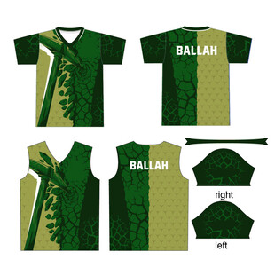 绿色系足球运动服装套装