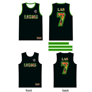 黑色篮球服套装设计展示