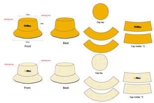 多款帽子及配饰设计图