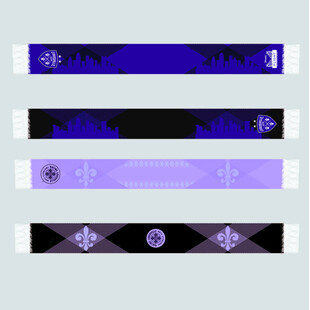 多彩几何图围巾效果图