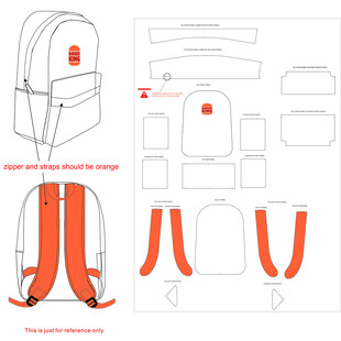 背包设计图纸展示