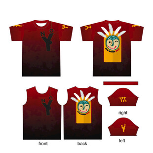 非洲风格运动服饰设计图