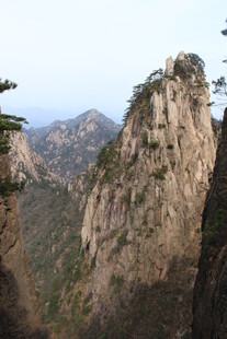巍峨黄山奇峰景观