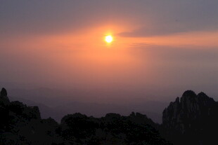 黄山日出美景