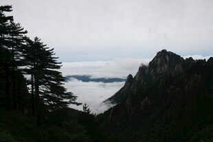 云雾缭绕的壮美山峦