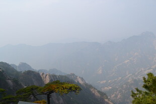 山峦叠翠间的一抹绿意