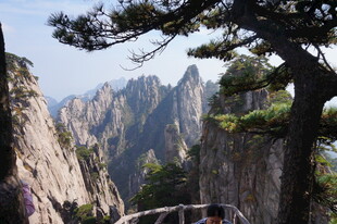 黄山奇峰与苍松景观