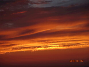 壮丽晚霞天空美景
