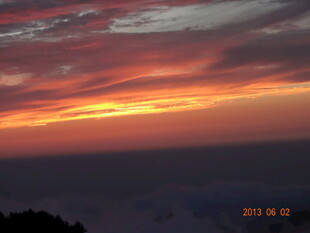 壮丽晚霞天空美景