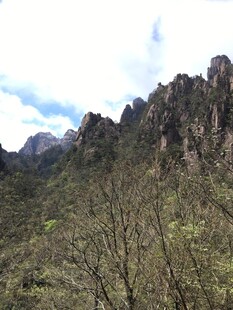 巍峨山峦 绿意点缀