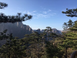 黄山奇峰与松林美景