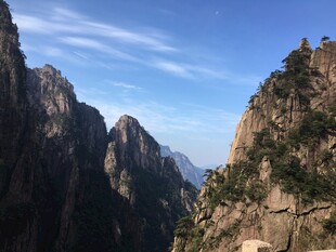 壮丽黄山奇峰景观