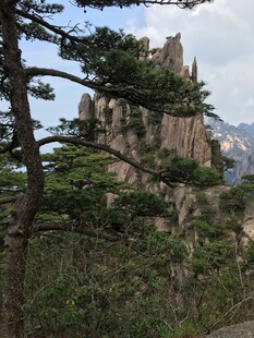黄山奇峰伴松美景