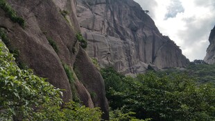 壮丽山景与葱郁植被