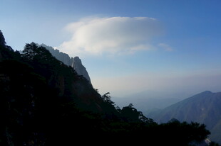 山巅云海壮丽景观