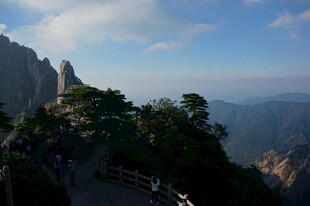 壮丽山景 山间栈道风光