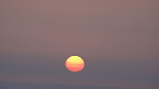 夕阳西下的美丽景象