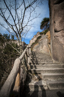 山间石阶小路 自然景致