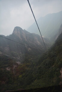 山间索道 云雾缭绕美景