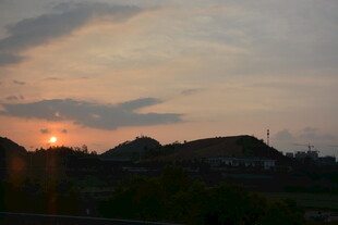 日落时分的乡村美景