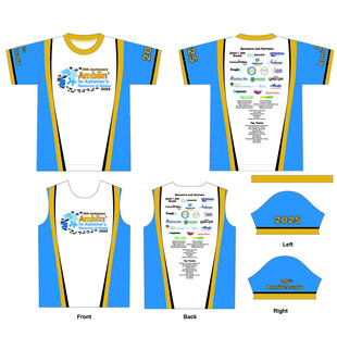 蓝白运动服饰设计图