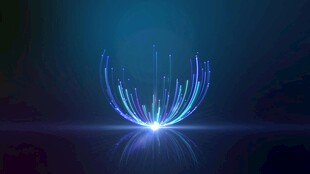 炫彩蓝光科技感发光图案