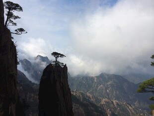 黄山奇峰云雾景观