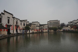 江南水乡临水古建筑景观