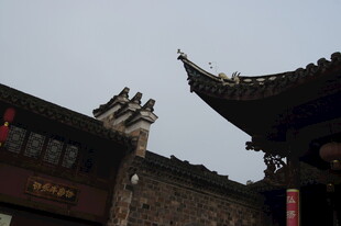 中式古建筑屋檐景致