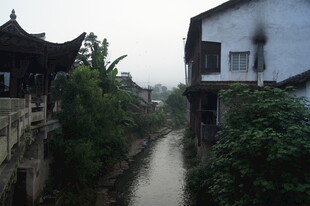 江南水乡古巷小河景致